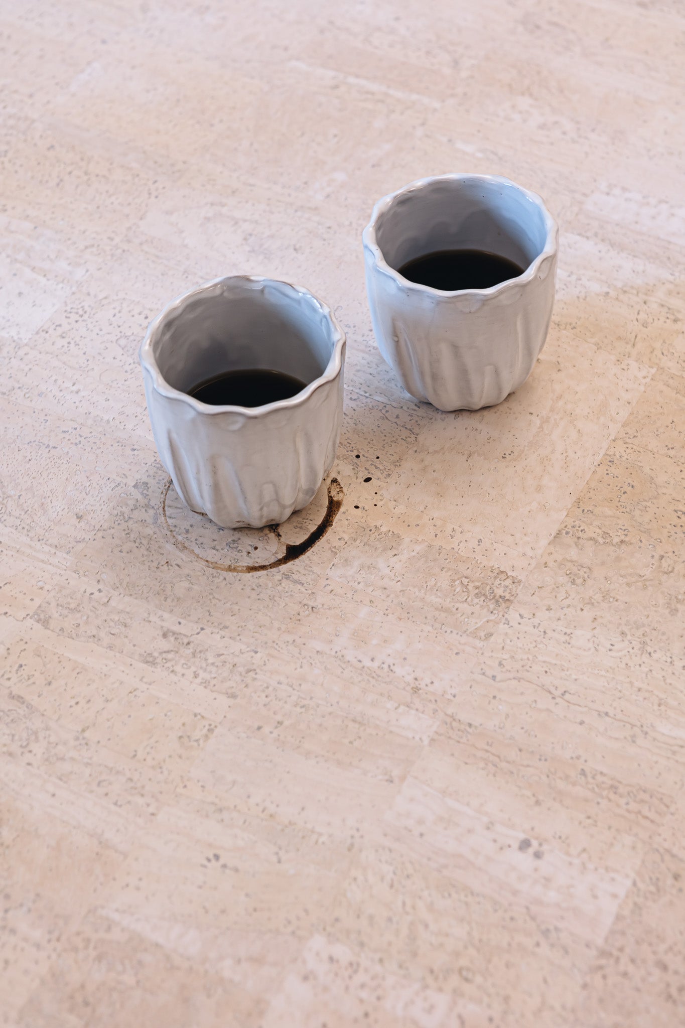 Runde Tischmatte aus Korkstoff