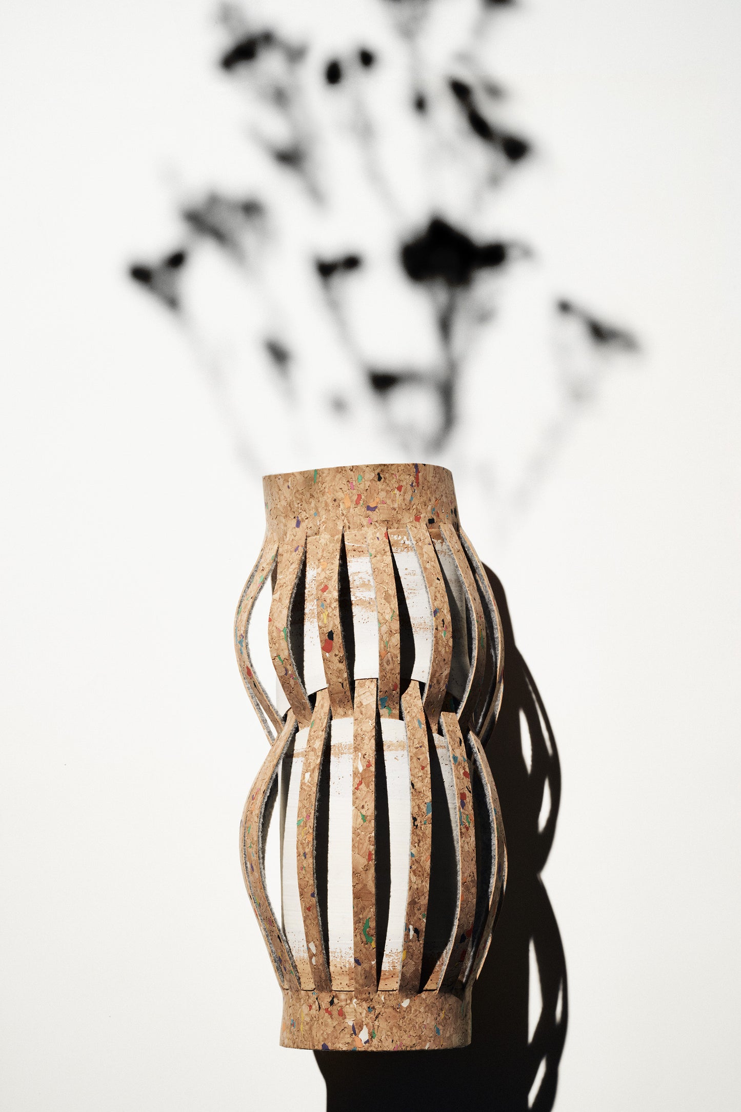 Vase COLUMN TERRAZZO CORK L – Edition 1 / Edition 2