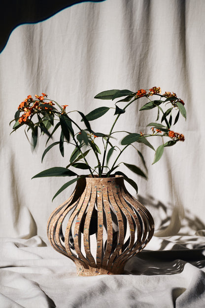 Vase DOME TERRAZZO CORK S