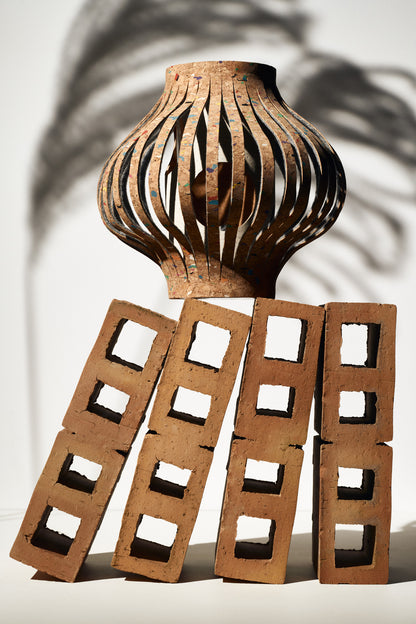 Vase DOME TERRAZZO CORK S